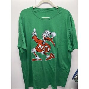University Of Miami‎ Hurricans T-shirt Vintage Brand 2XL
